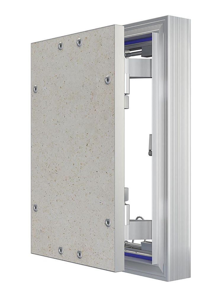 Люк ревизионный D Ceramo Optimum 200х300 скрытый монтаж петля алюминий EVECS