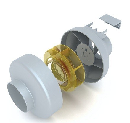 Комплект корпуса круглого вентилятора VILMANN Ø 200 (3 детали, пластик) Комплект корпуса круглого вентилятора VILMANN Ø 200 (3 детали, пластик)