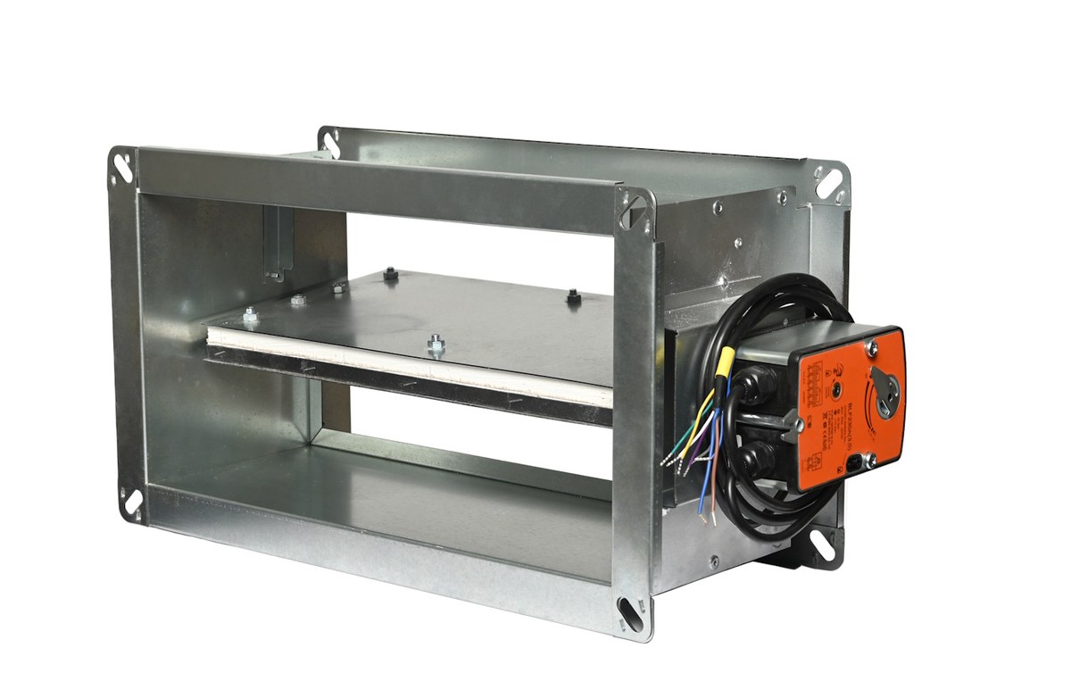 Клапан противопожарный ВЕЛЕС ОЗП EI 120 НЗ LES(220) 350×350 канальный